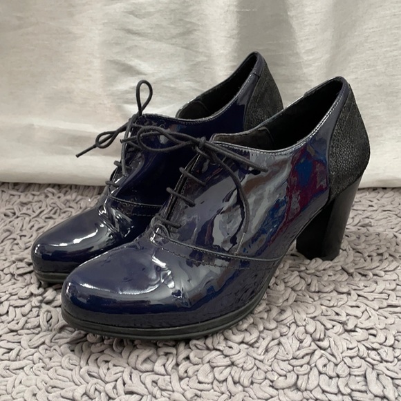 Patent Blue Karston Heels - Picture 4 of 8